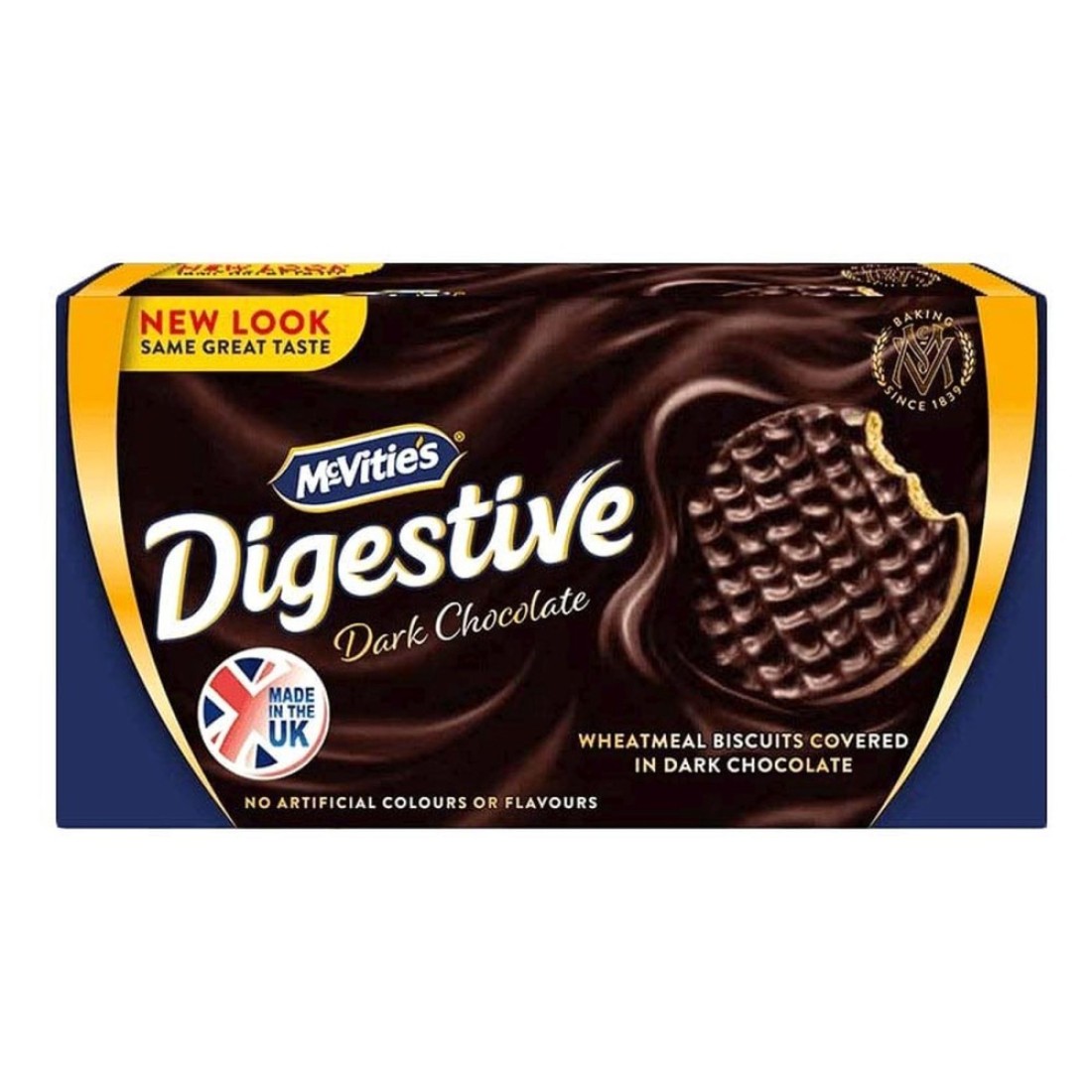 McVitie&#39;s Digestive Dark Chocolate Covered Wheatmeal Biscuits 200g Pack of 2