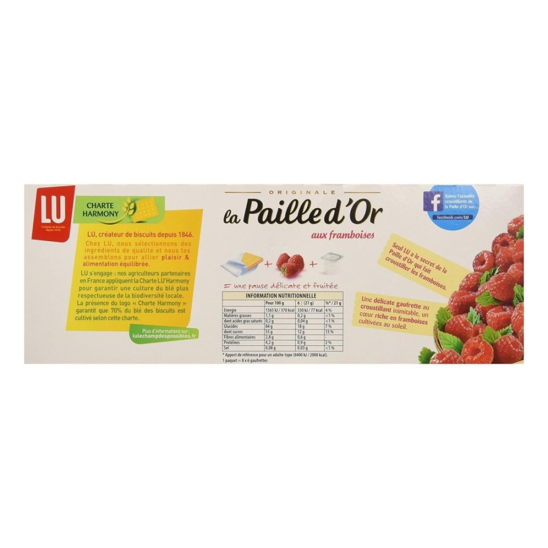 LU Paille Raspberry Filled Biscuits 170g