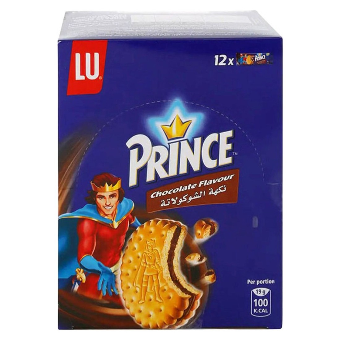 LU Prince Chocolate Flavour Cookies, 38g Pack of 12