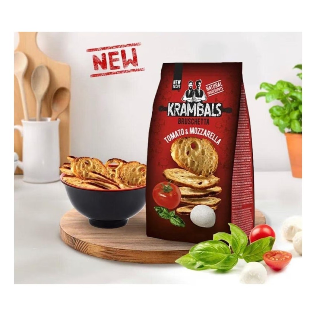 Krambals Bruschetta Tomato and Mozzarella 70g