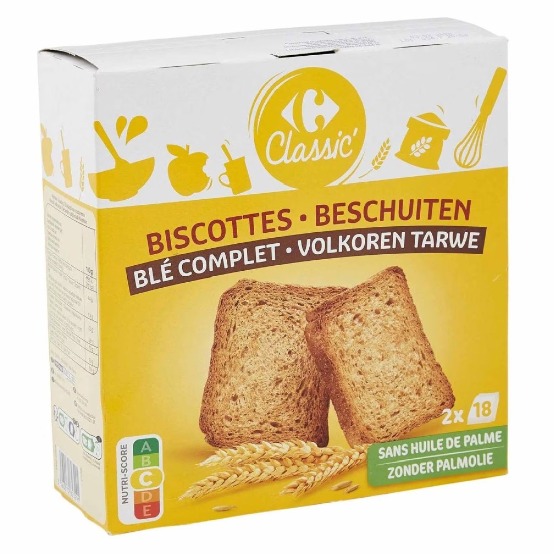 Carrefour Classic Whole Grain Toast 300g