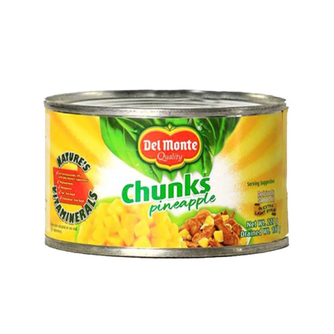 Del Monte Pineapple Chunks, 234g Pack of 4