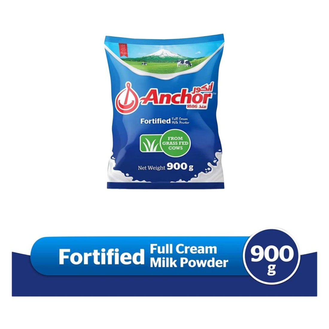 Anchor Fortified Full Cream Milk Powder, 900g