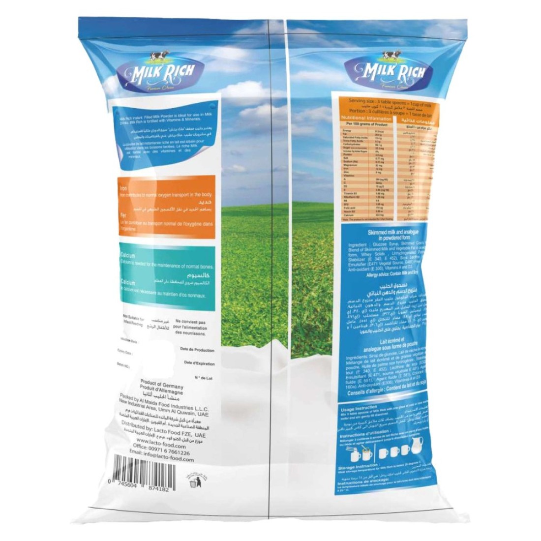Milk Rich Premium Choice Instant Filled Milk Powder 900g Pack of 3