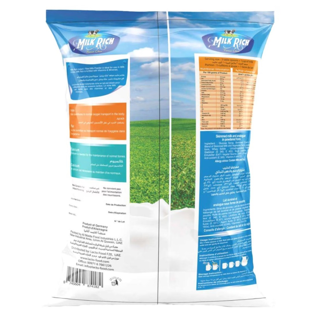 Milk Rich Premium Choice Instant Filled Milk Powder 900g