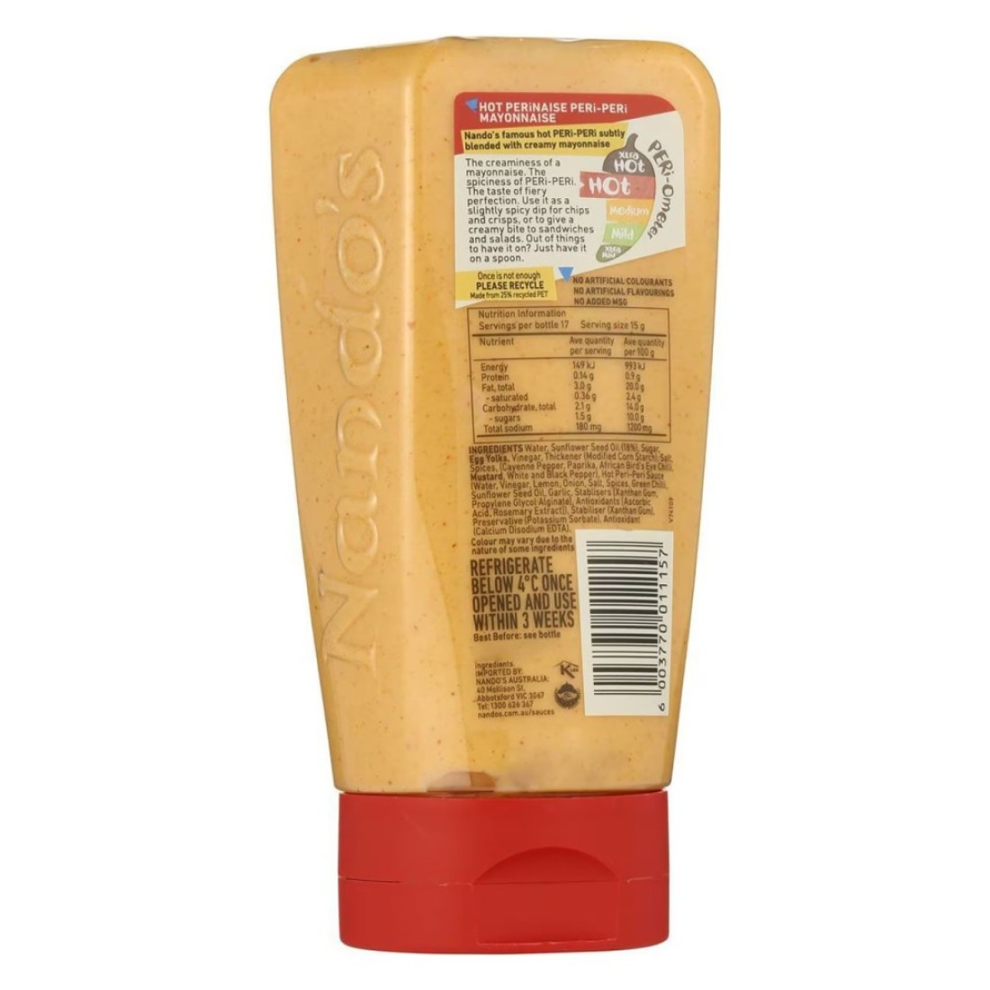 Nando&#39;s Perinaise Hot Peri Peri Mayonnaise, 265g