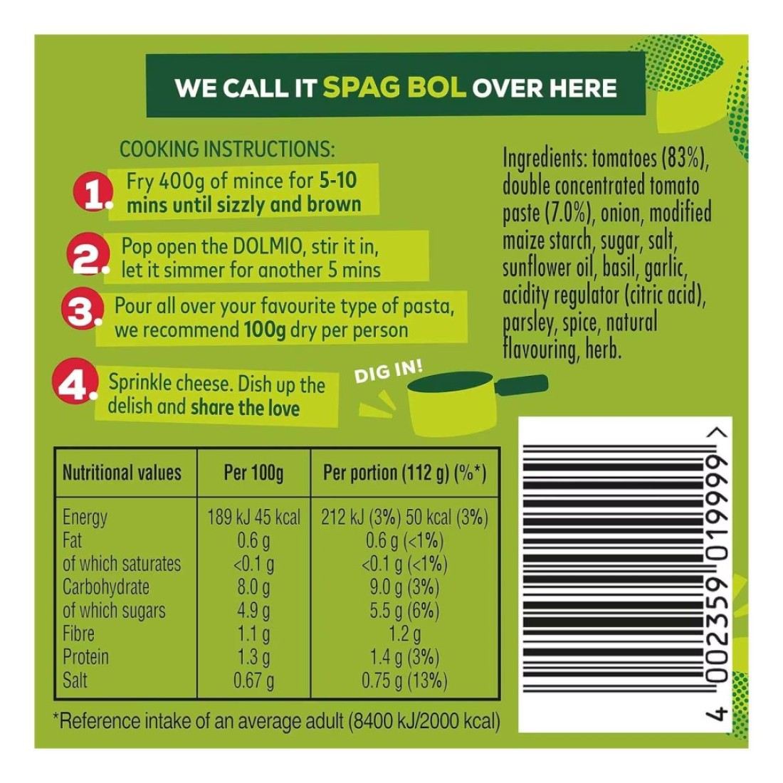 Dolmio Sauce for Bolognese Original 675g
