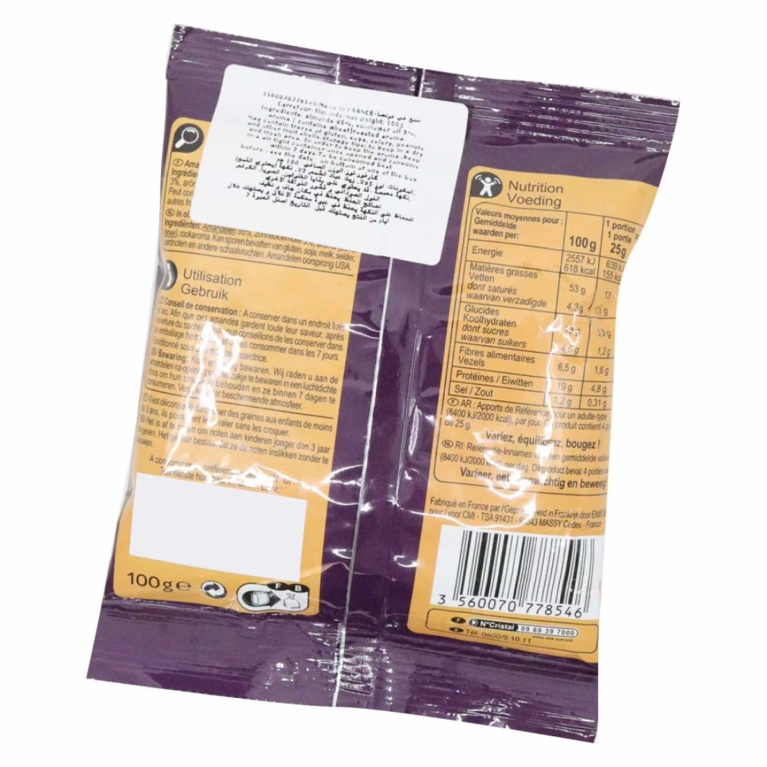 Carrefour Smoked Almonds 100g