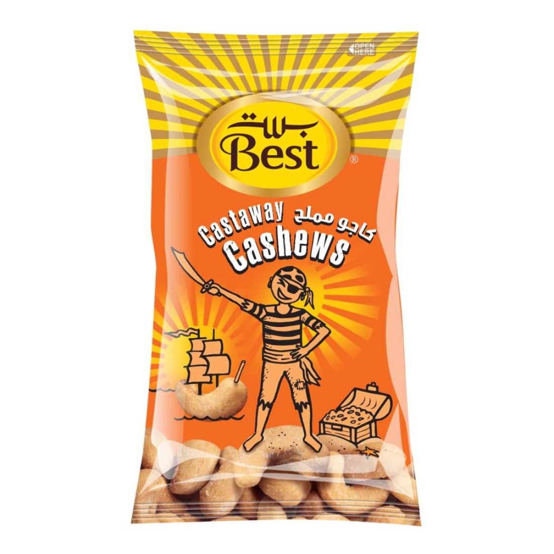 Best Castway Cashews, 13g Pack of 12