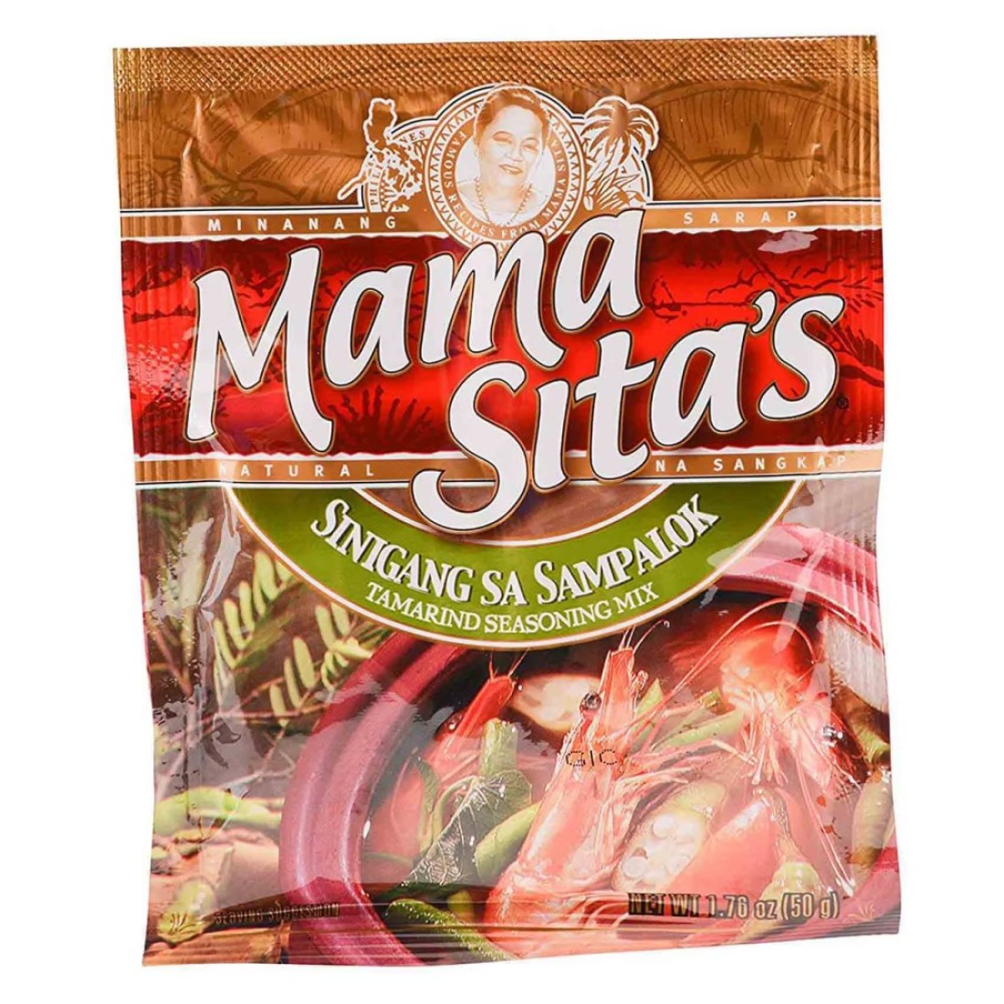 Mama Sita&#39;s Sinigang Sa Sampalok Tamarind Seasoning Mix, 50g Pack of 4