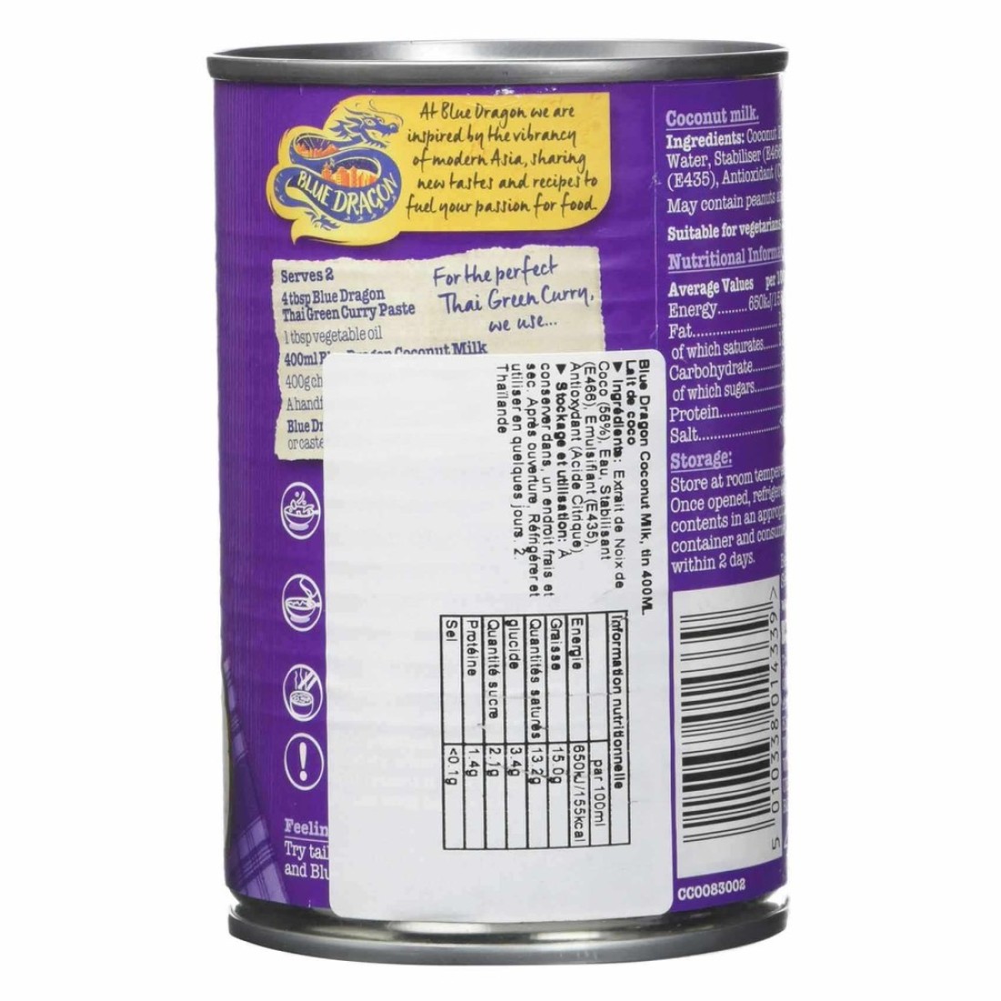 Blue Dragon Coconut Milk 400ml