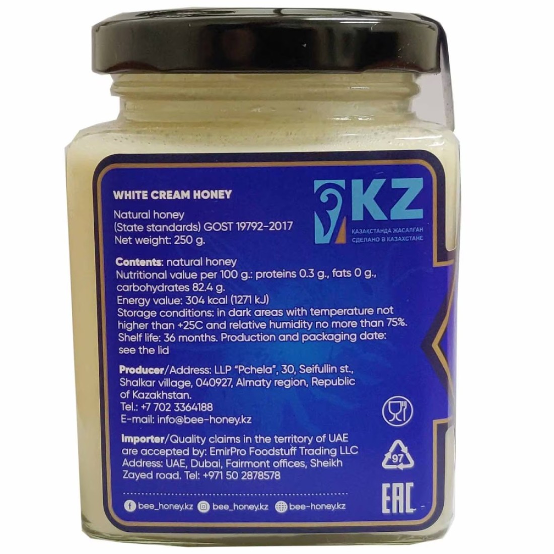 Bee Honey White Cream Honey 130g