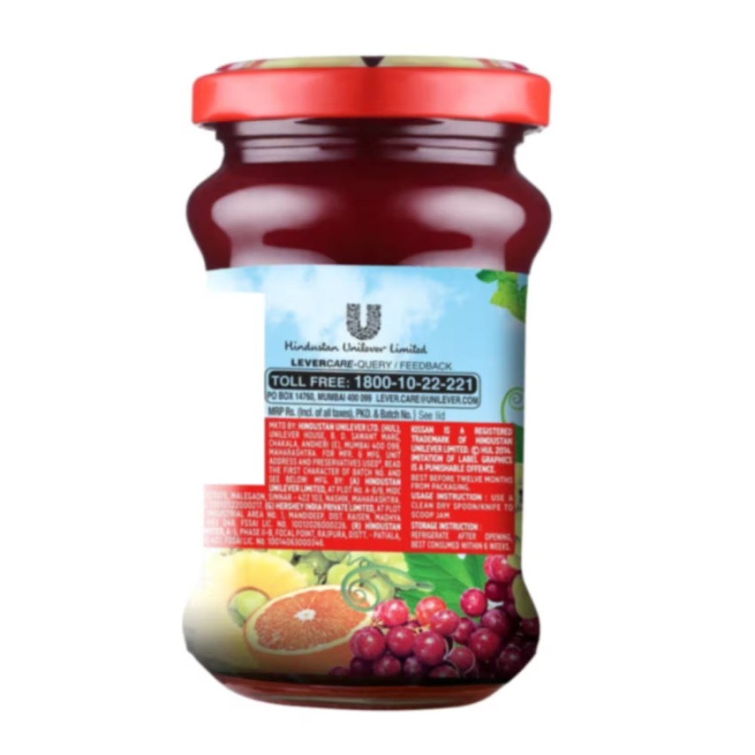 Kissan Mixed Fruit Jam, 500g
