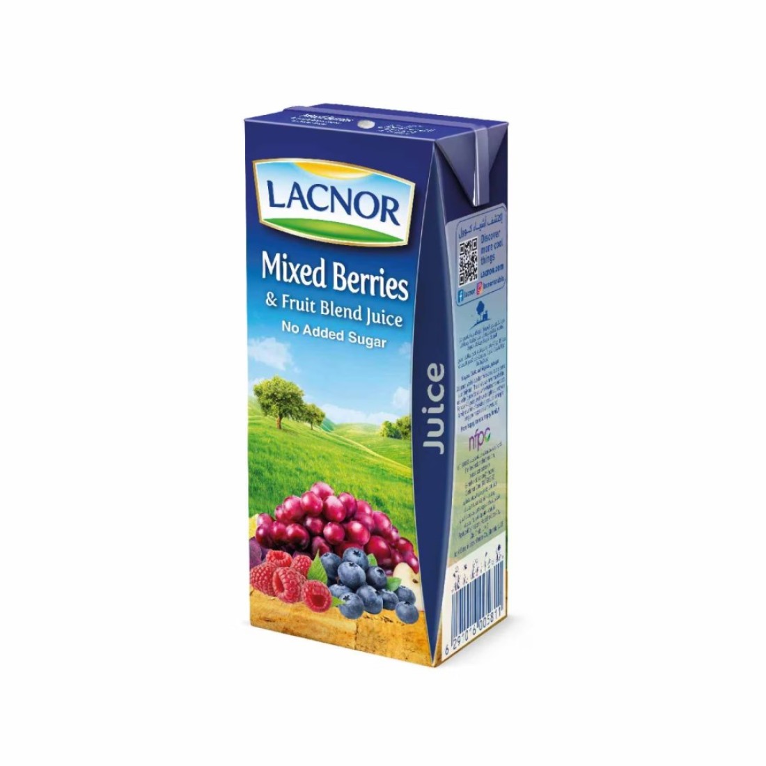 Lacnor Essentials Mixed Berries Juice 180ml Pack of 8