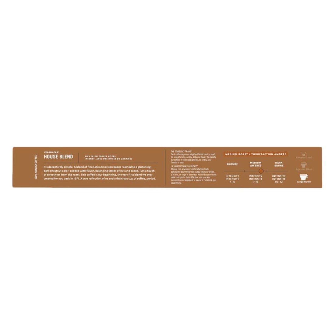 Starbucks House Blend Lungo Medium Roast Coffee Capsules 10 Capsules, 57g