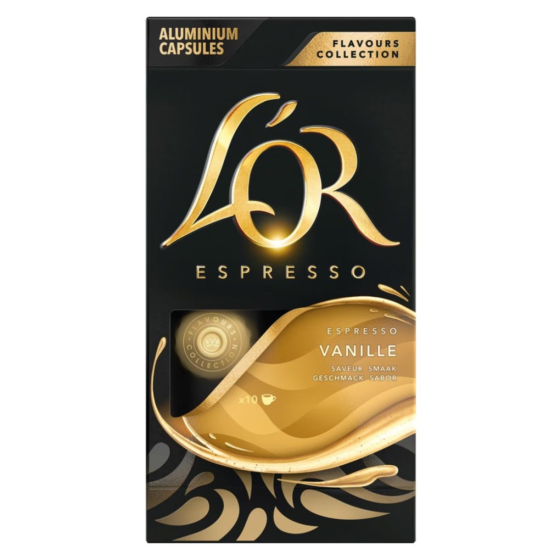 L&#39;Or Flavours Collection Vanilla Flavour Espresso Coffee Capsules, 52g