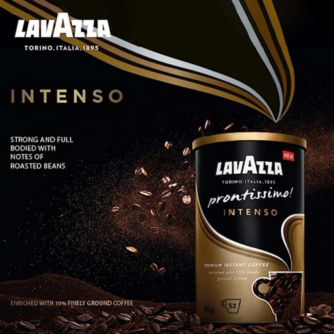 Lavazza Prontissmo Intenso Premium Instant Coffee, 95g