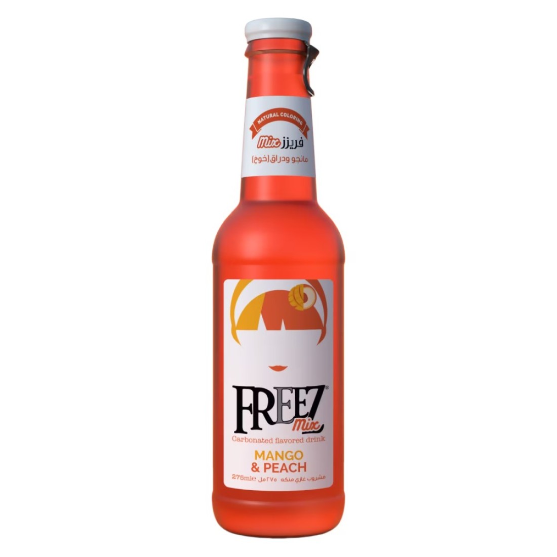 Freez Mix Mango And Peach Carbonated Drink 275ml Pack of 6