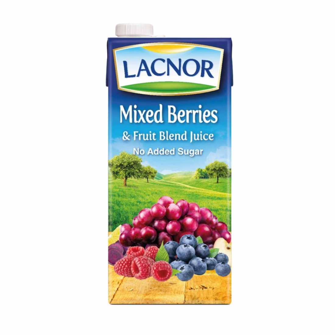 Lacnor No Added Sugar Mix Berries Juice 1L Pack of 2