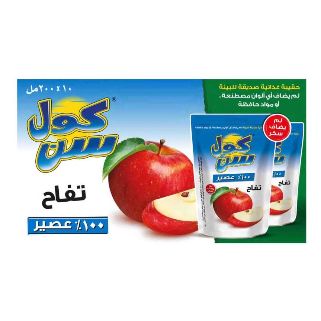 Cool Sun Apple 100% Juice 200ml Pack of 10