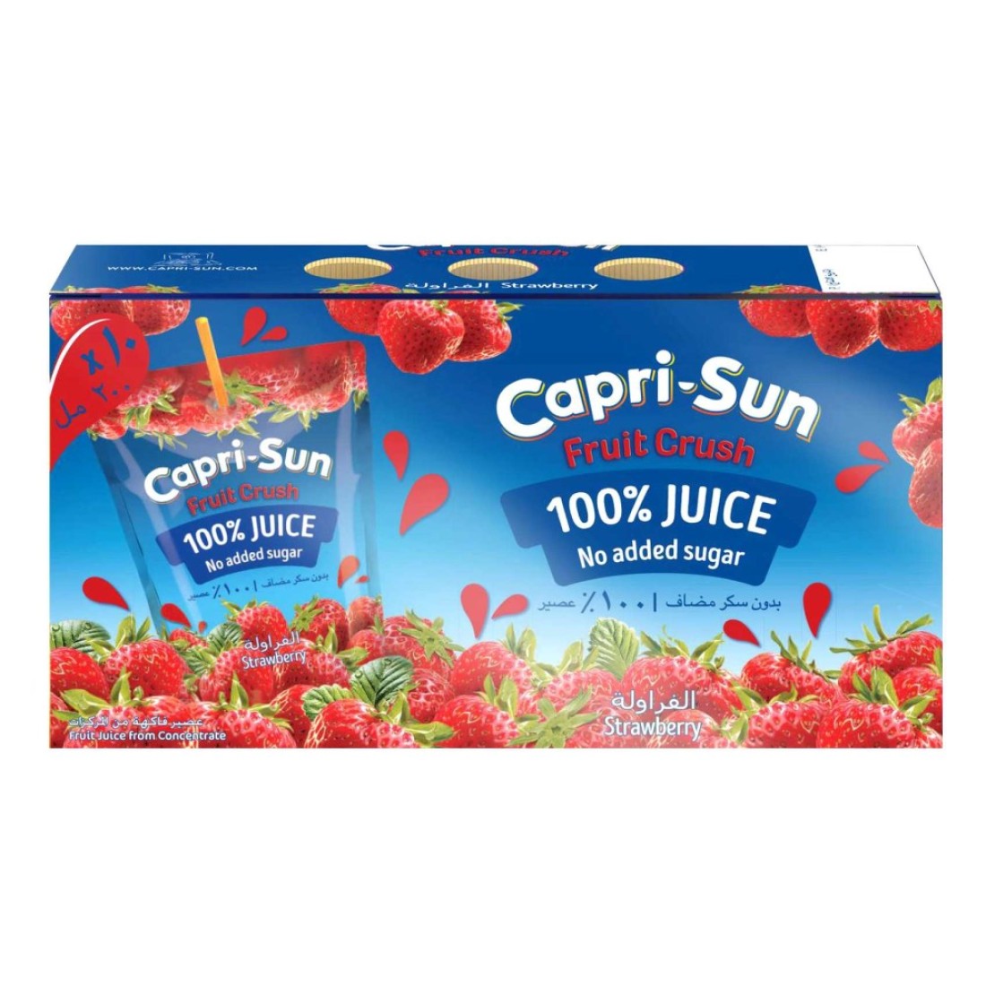 Capri-Sun Strawberry Juice 200ml Pack Of 10