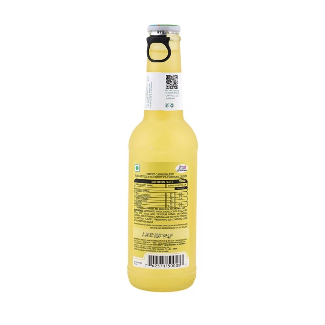 Freez Mix Carbonated Flavored Drink Pineapple And Coconut 275ml