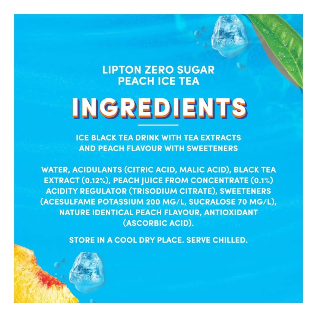 Lipton Zero Sugar Ice Tea Baby Can Peach 150ml