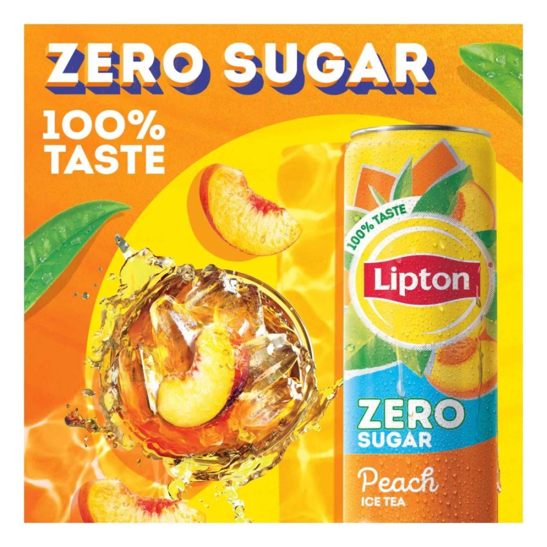 Lipton Zero Sugar Peach Iced Tea 320ml