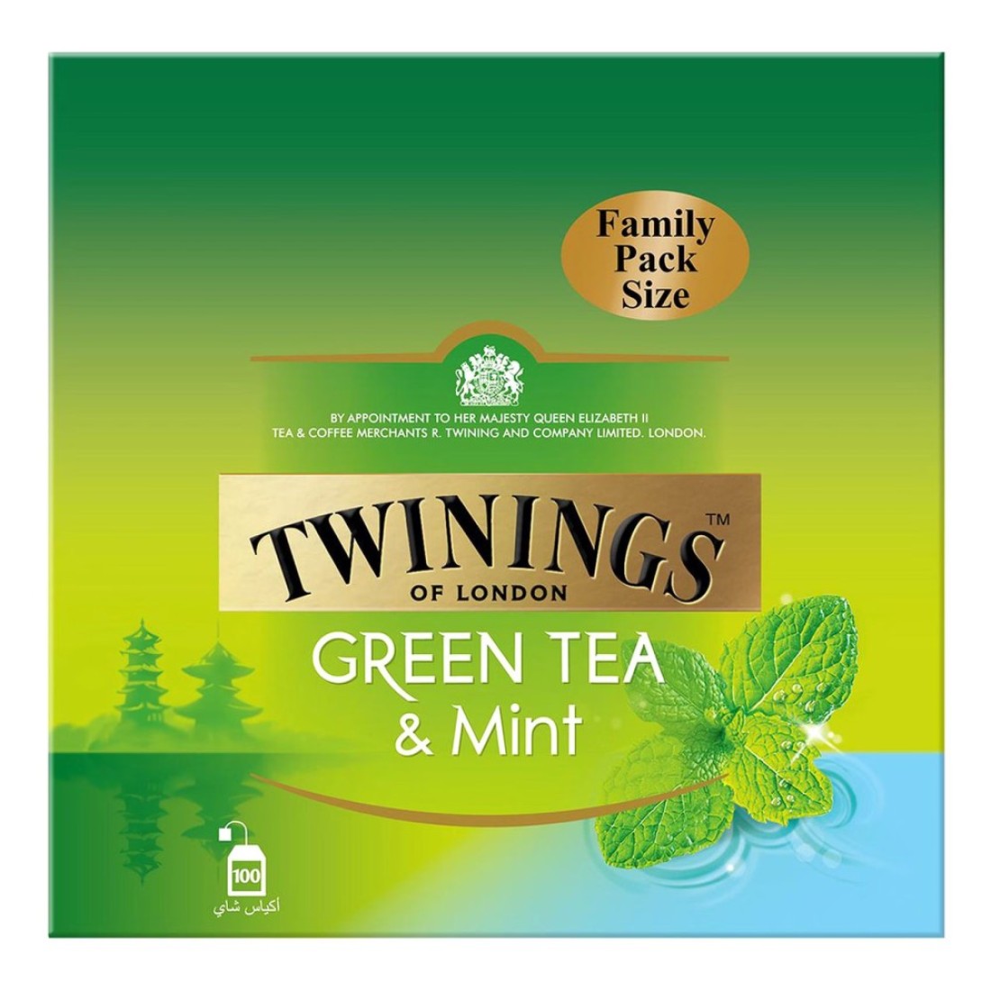 Twinings Green Tea and Mint Tea Bags 100 Tea Bags
