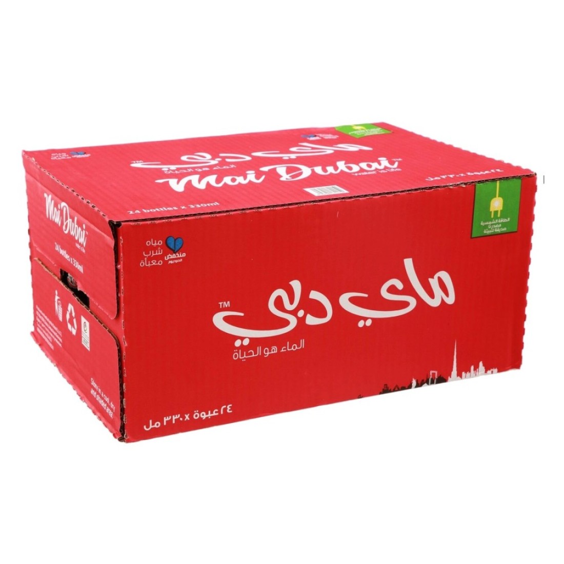 ماي دبي مياه شرب قليلة الصوديوم 330 ملل حزمة من 24