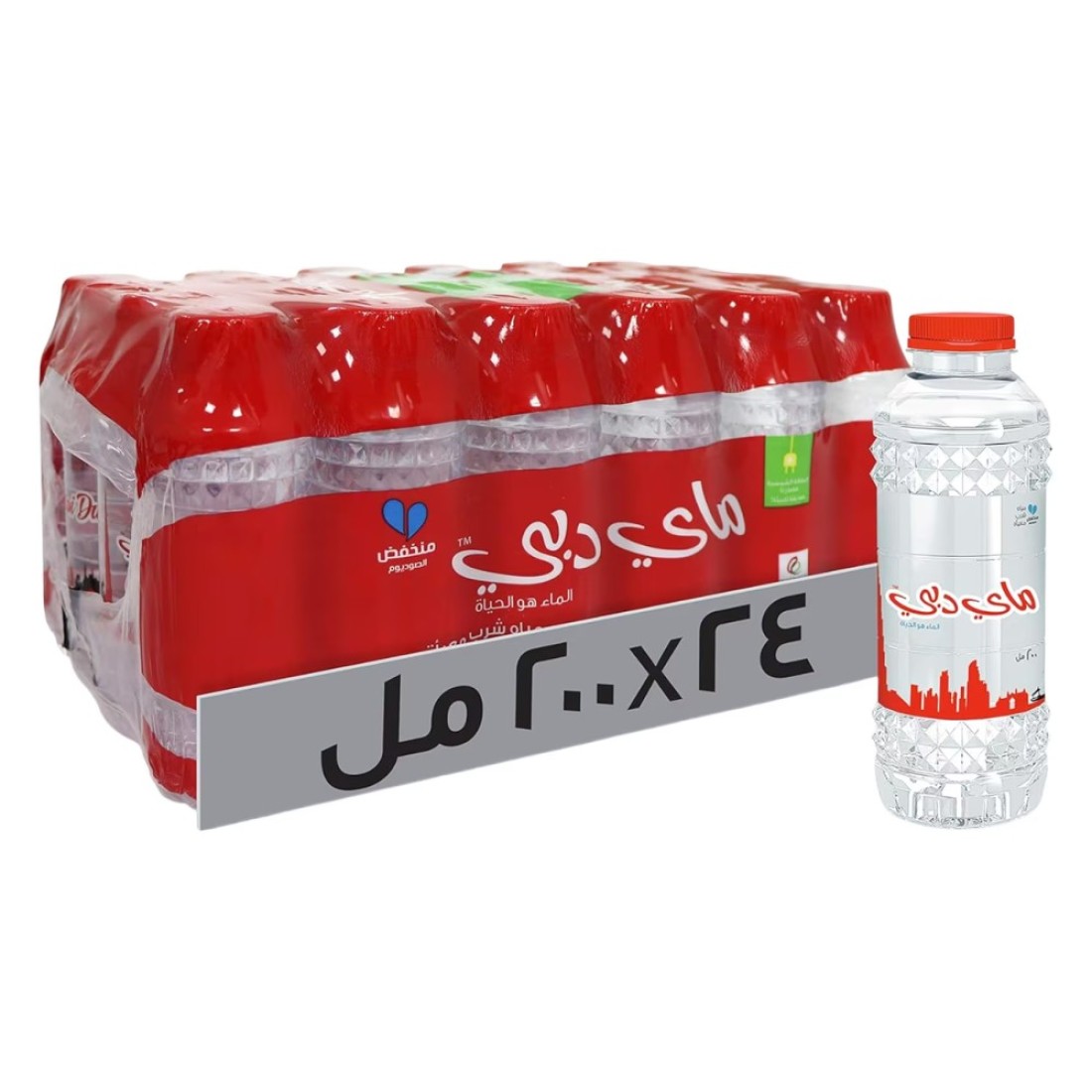 Mai Dubai Low Sodium Drinking Water 200ml Pack of 24