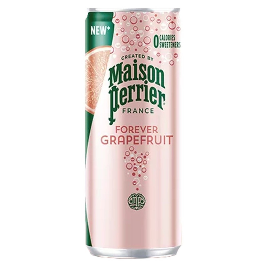 Maison Perrier Forever Grapefruit Flavoured Sparkling Drink Slim Can 250ml Pack of 10