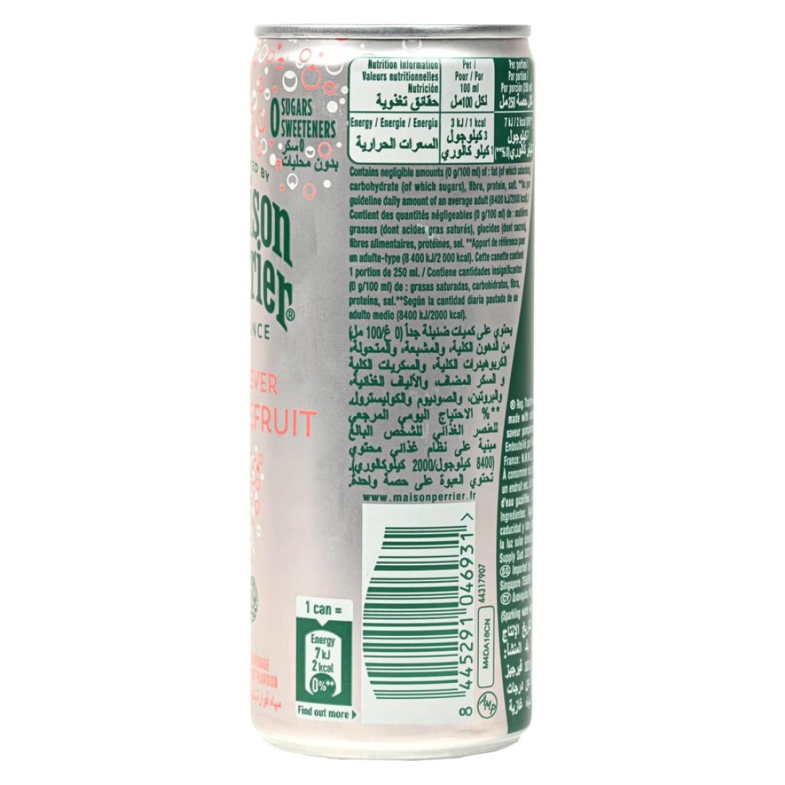 Maison Perrier Forever Grapefruit Flavoured Sparkling Beverage Slim Can 250ml