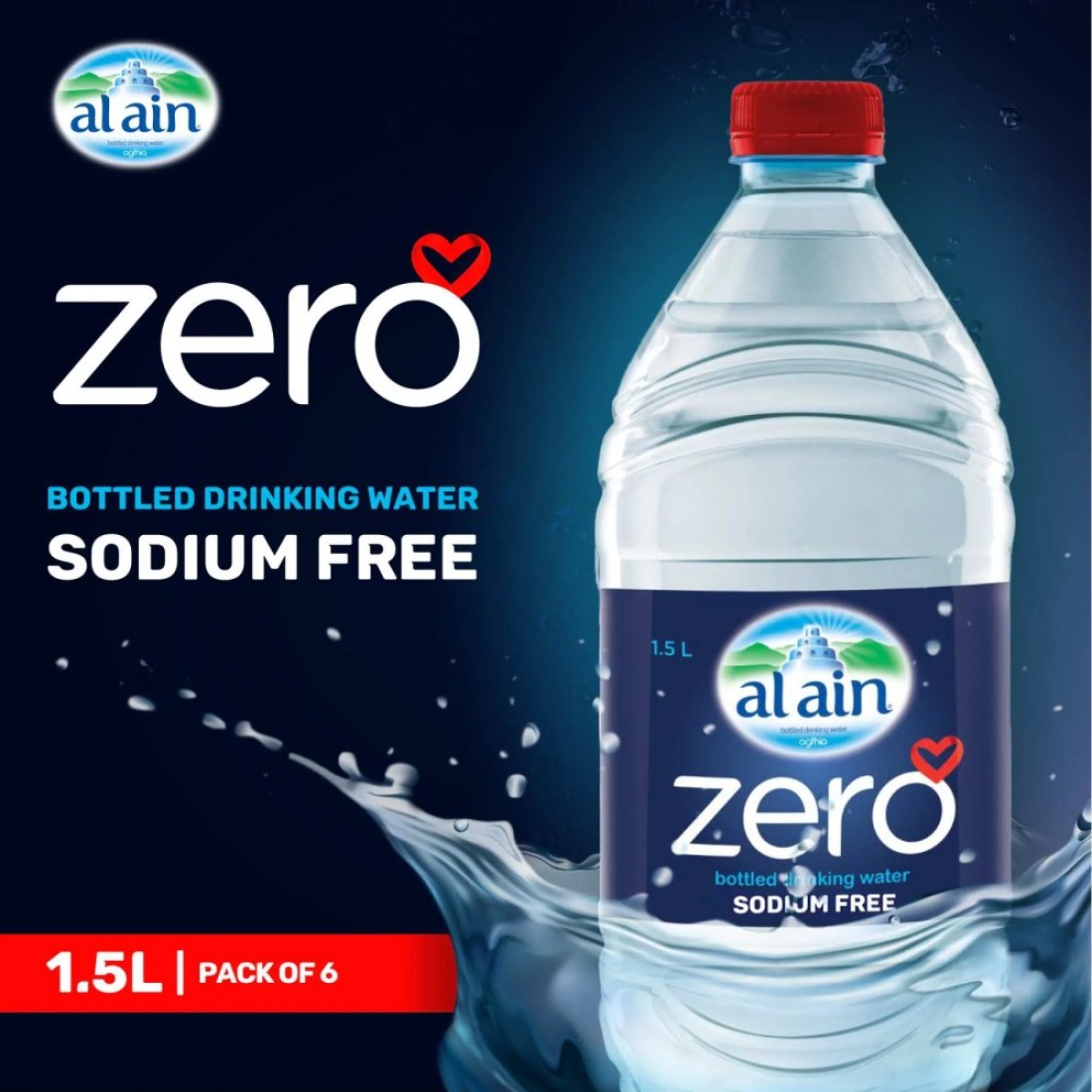 Al Ain Zero Sodium Free Drinking Water 1.5L
