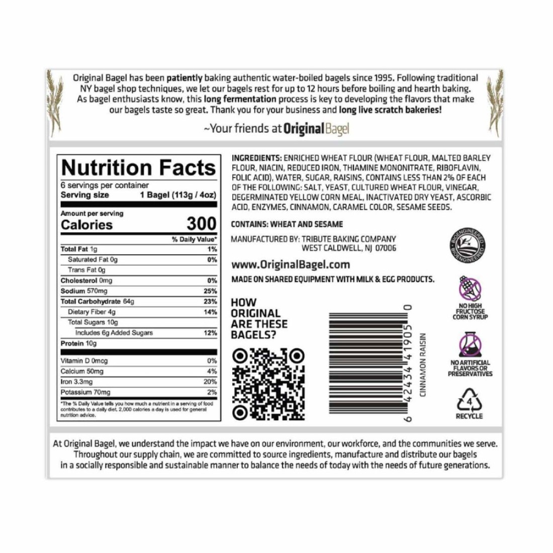 Original Cinnamon Raisin 680g