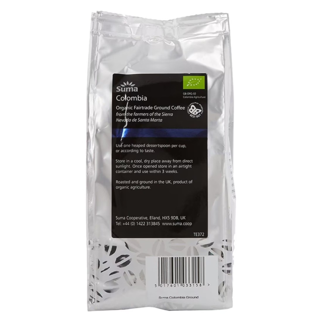 Suma Organic Colombia Ground Coffee FairTrade 227g