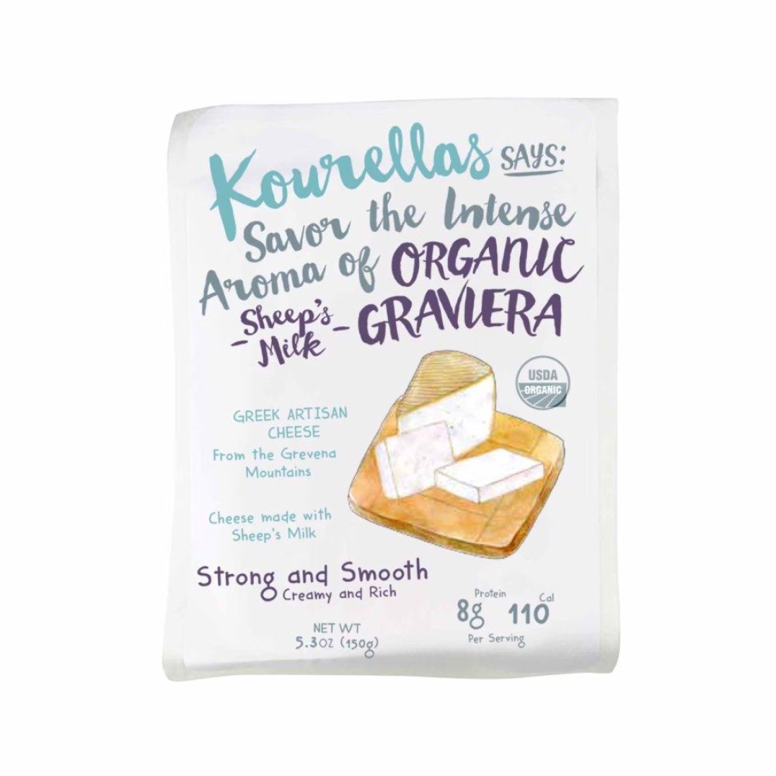 Kourellas Organic Sheep Graviera Cheese150g