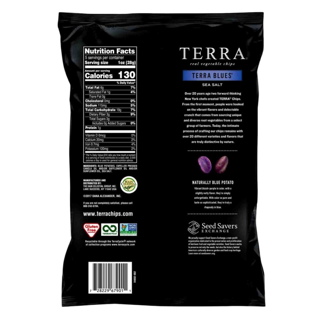 Terra Blues with Sea Salt Vegetable Chips, 141g