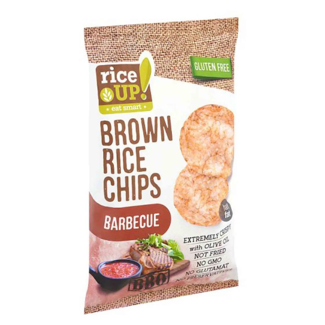 Rice Up! Barbecue Brown Rice Chips, 60g