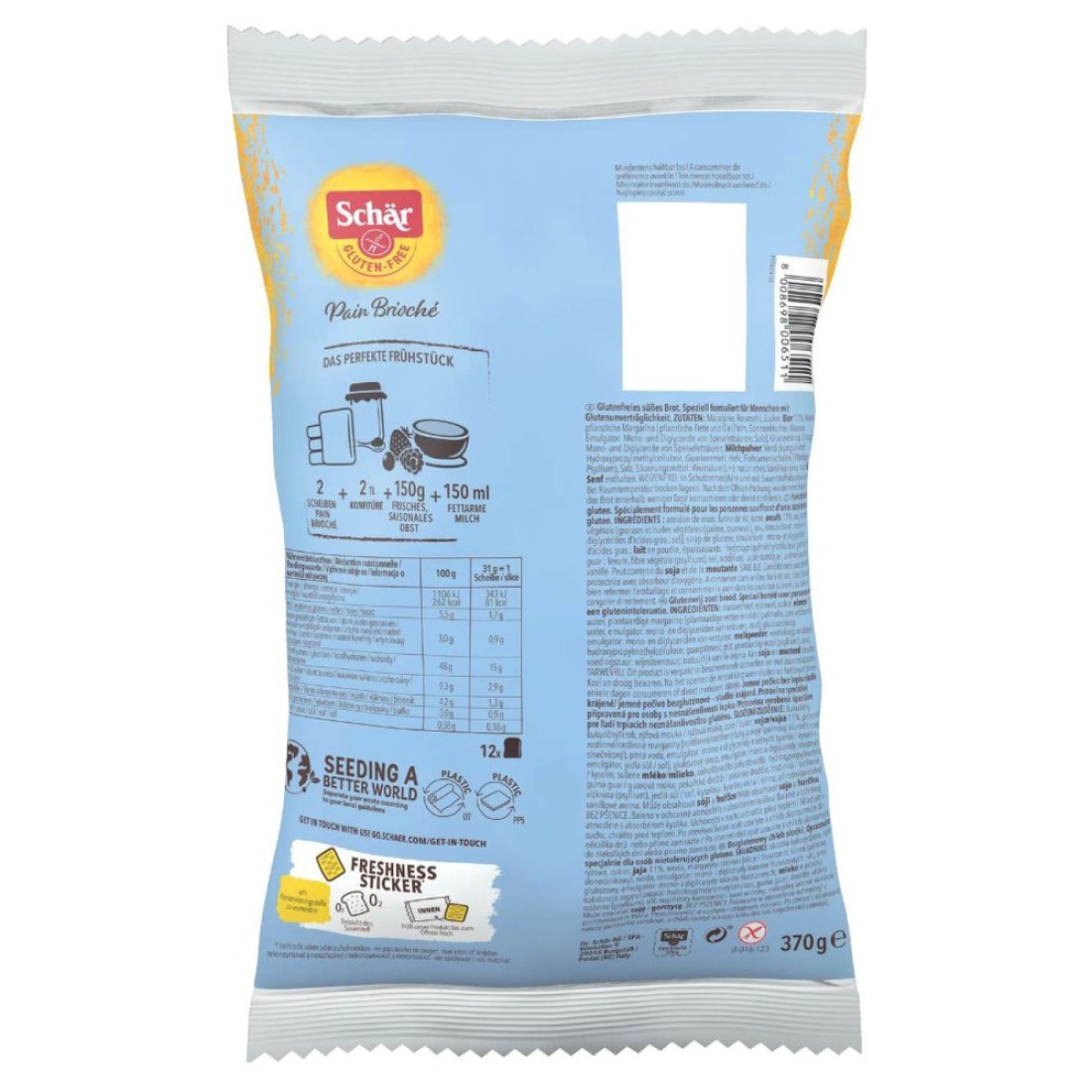 Schar Pain Brioche, 370g