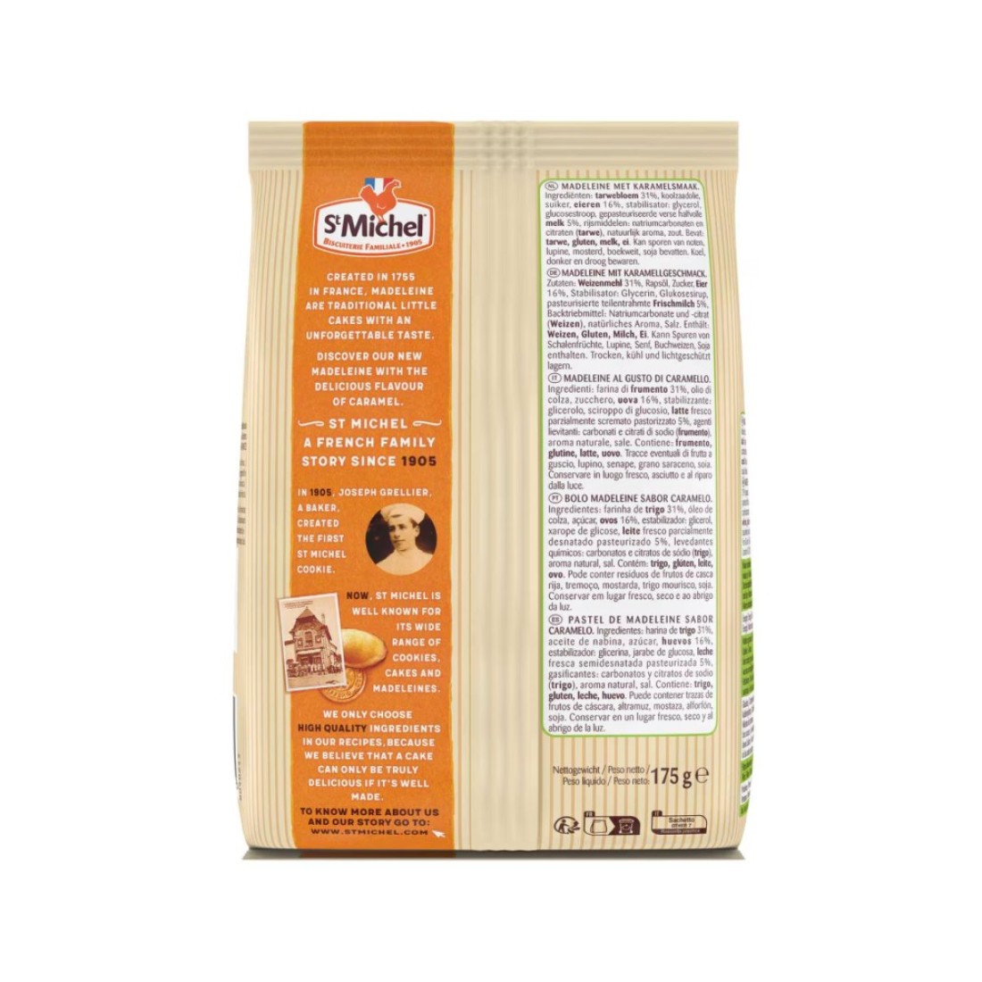 St Michel Madeleine Sponge Cake Caramel 175g