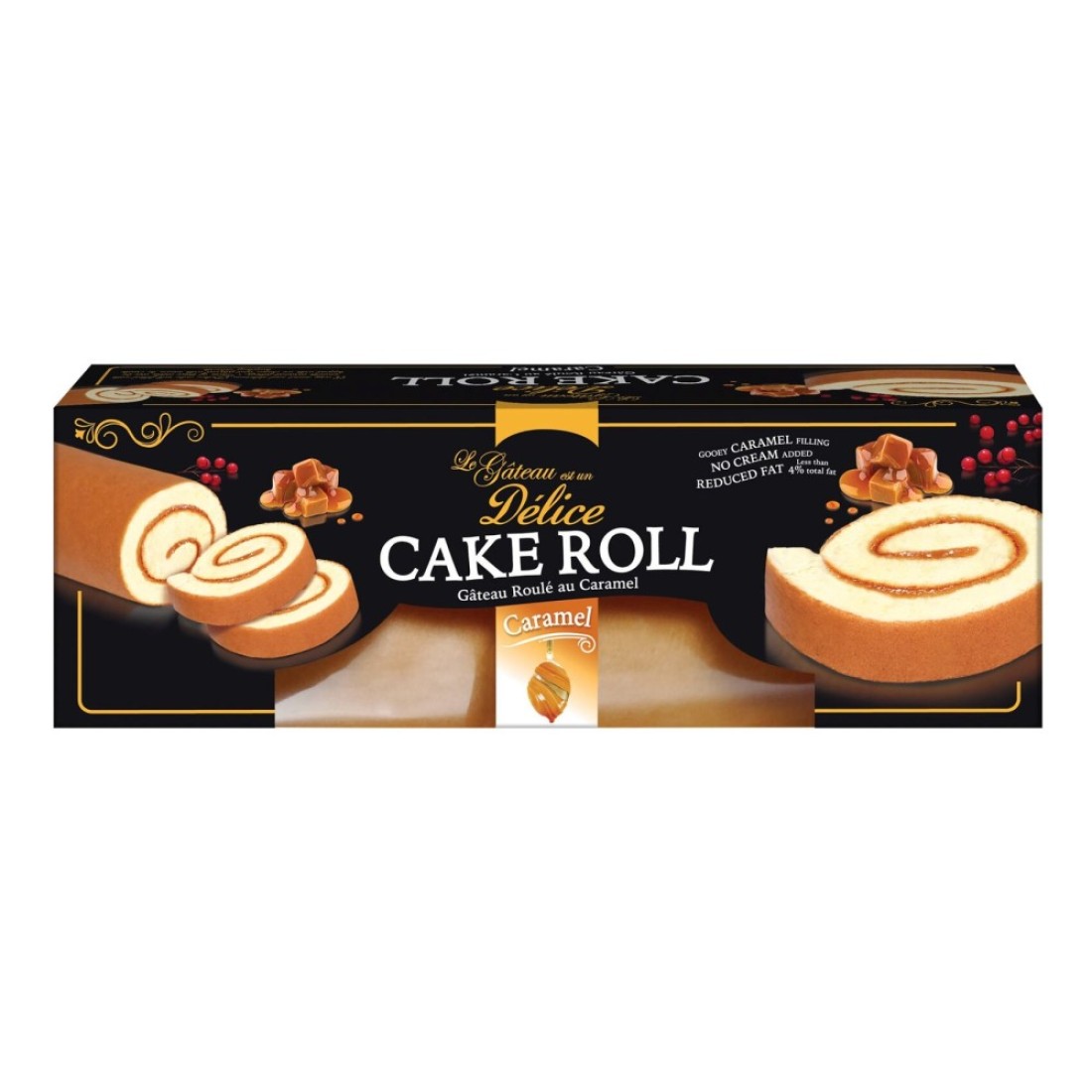 Delice Double Caramel Cake Roll 320g