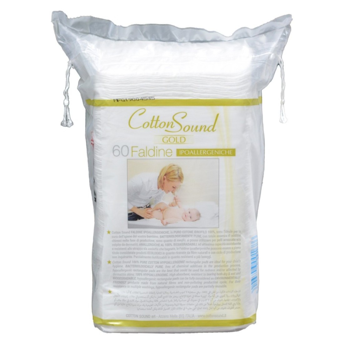 Cotton Sound Baby Pads White 60 PCS
