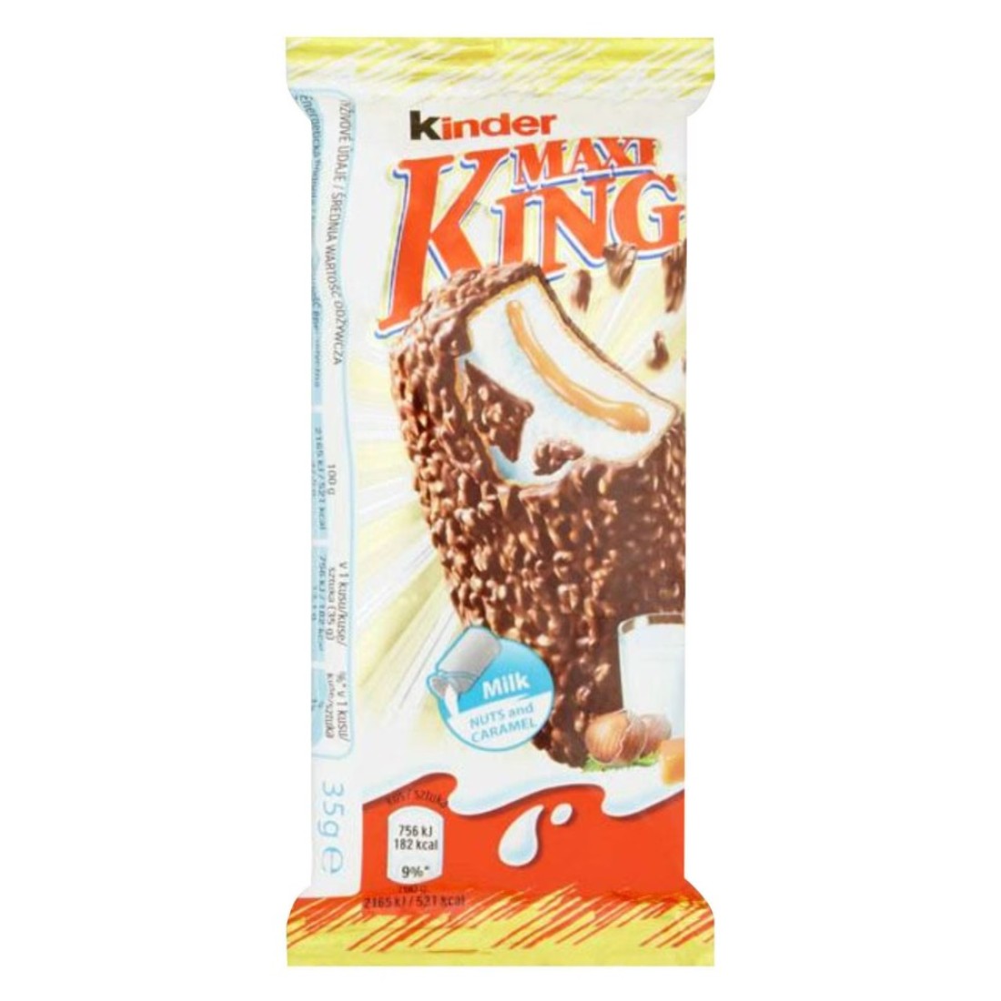 Kinder Maxi King Milk Chocolate 35g Pack of 3