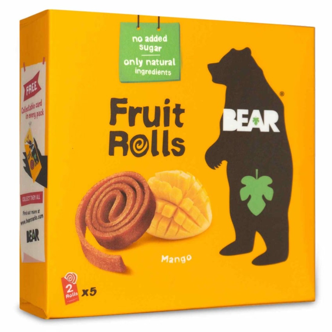 Bear Yo Yo&#39;s Pure Fruit Snacks, Mango, 20g Pack of 5