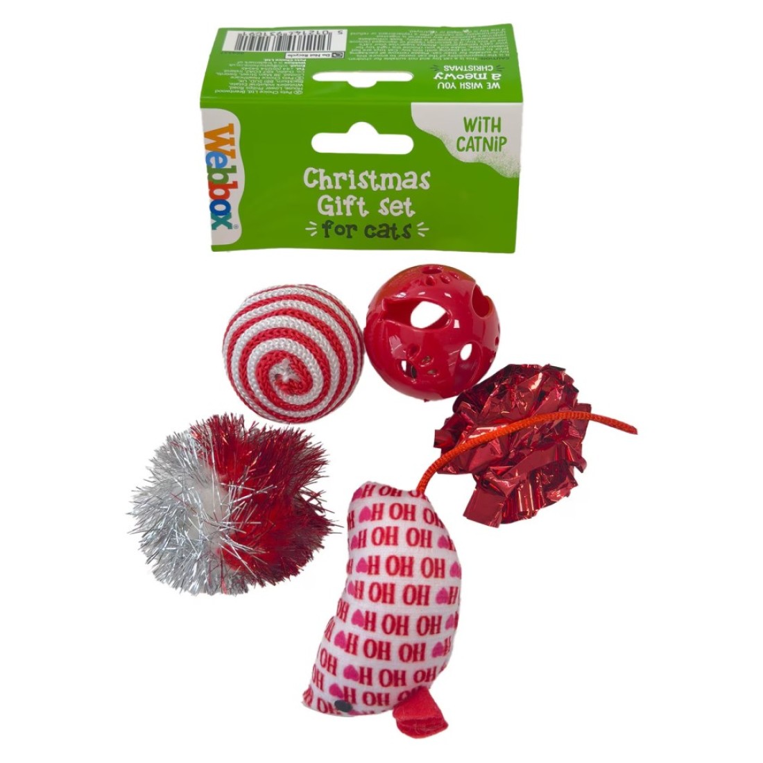 Webbox Festive Cat Toy Gift Pack With Catnip