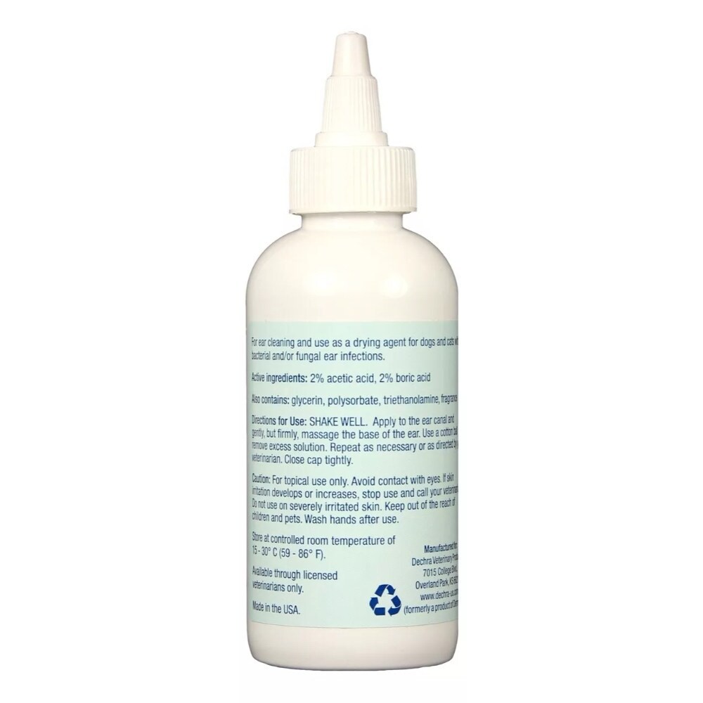 Dechra MalAcetic Otic Ear Cleaner Fights Bacterial &amp; Fungal Infections 118 mL