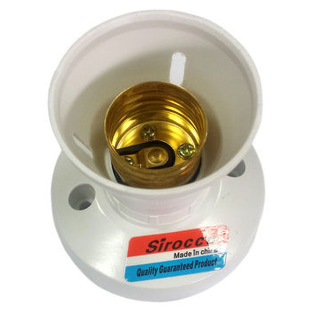 Sirocco Lamp Holder E27230 White