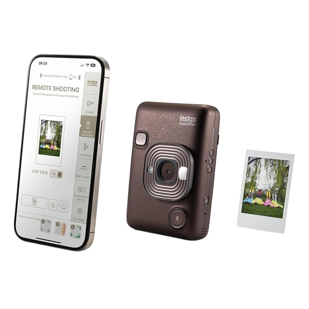 Fujifilm Instax Mini LiPlay Hybrid Instant Camera Deep Bronze