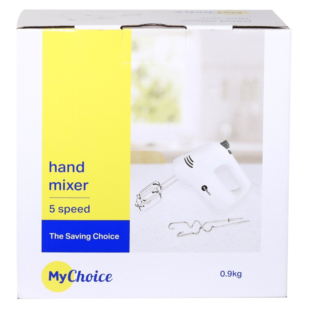 MyChoice Hand Mixer MHM-783P White 200W 5 Speed